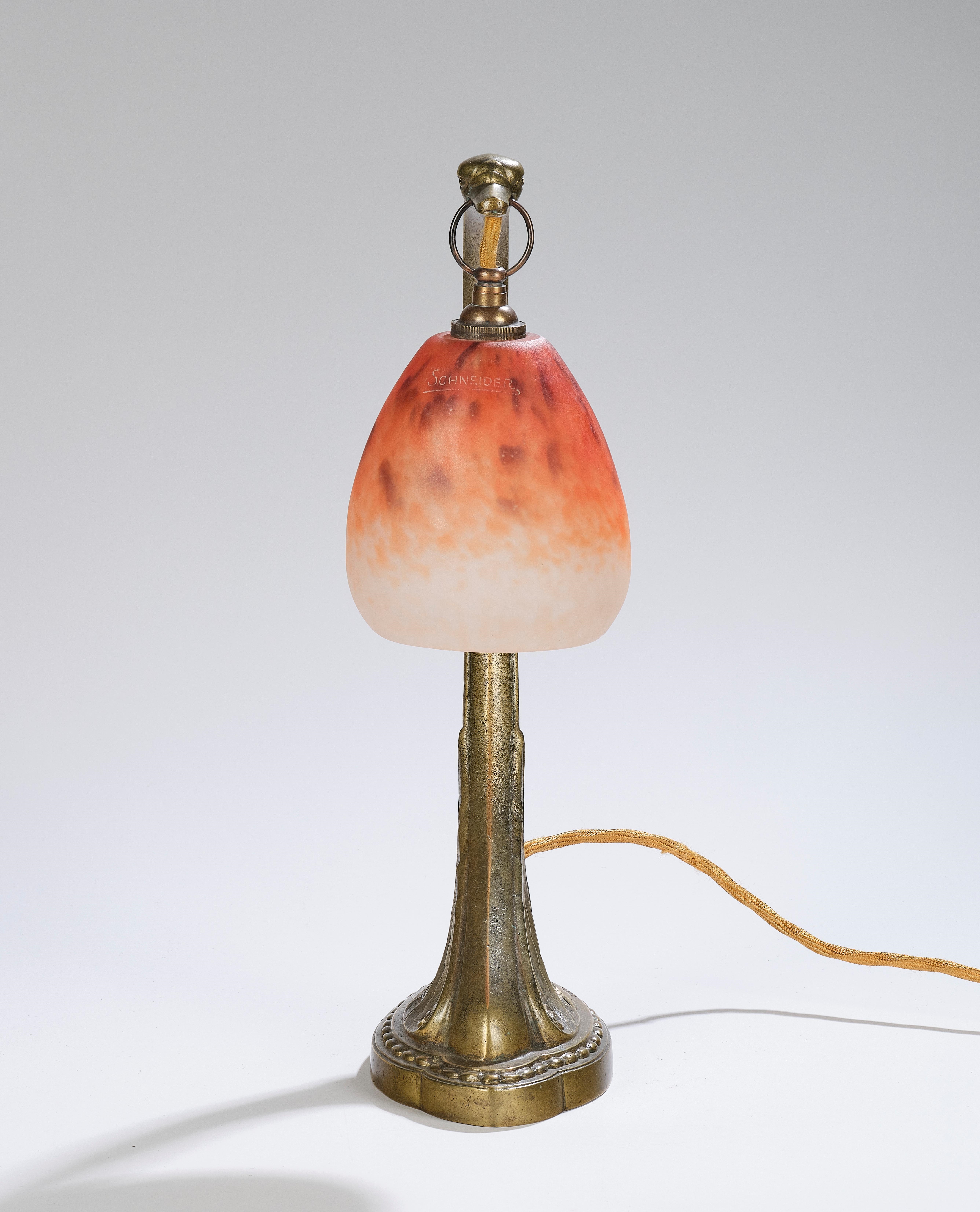Charles Ranc | A bronze table lamp in the form of a bird with a lamp ...