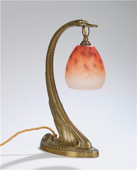 Charles Ranc | A bronze table lamp in the form of a bird with a lamp ...