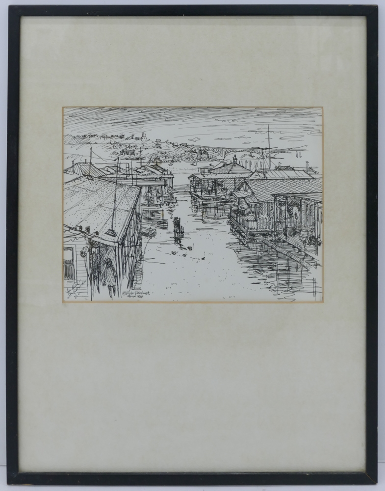 Victor Steinbrueck | Floating houses in Seattle | MutualArt