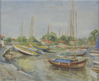 View of a port - Sophie de Roberty de la Cerda