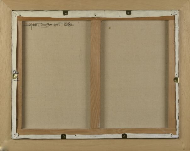 Artwork by Claude Dupont-Gomont, Still life with an apple on an entablature, Made of Oil on canvas