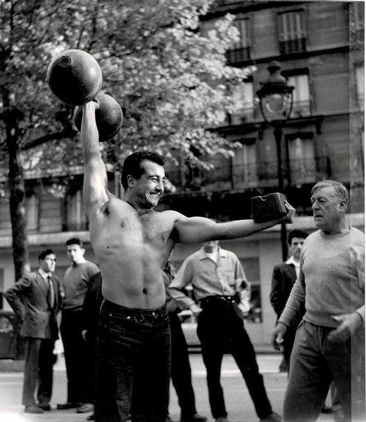 The bodybuilder in Paris by Albert Monier, circa 1950