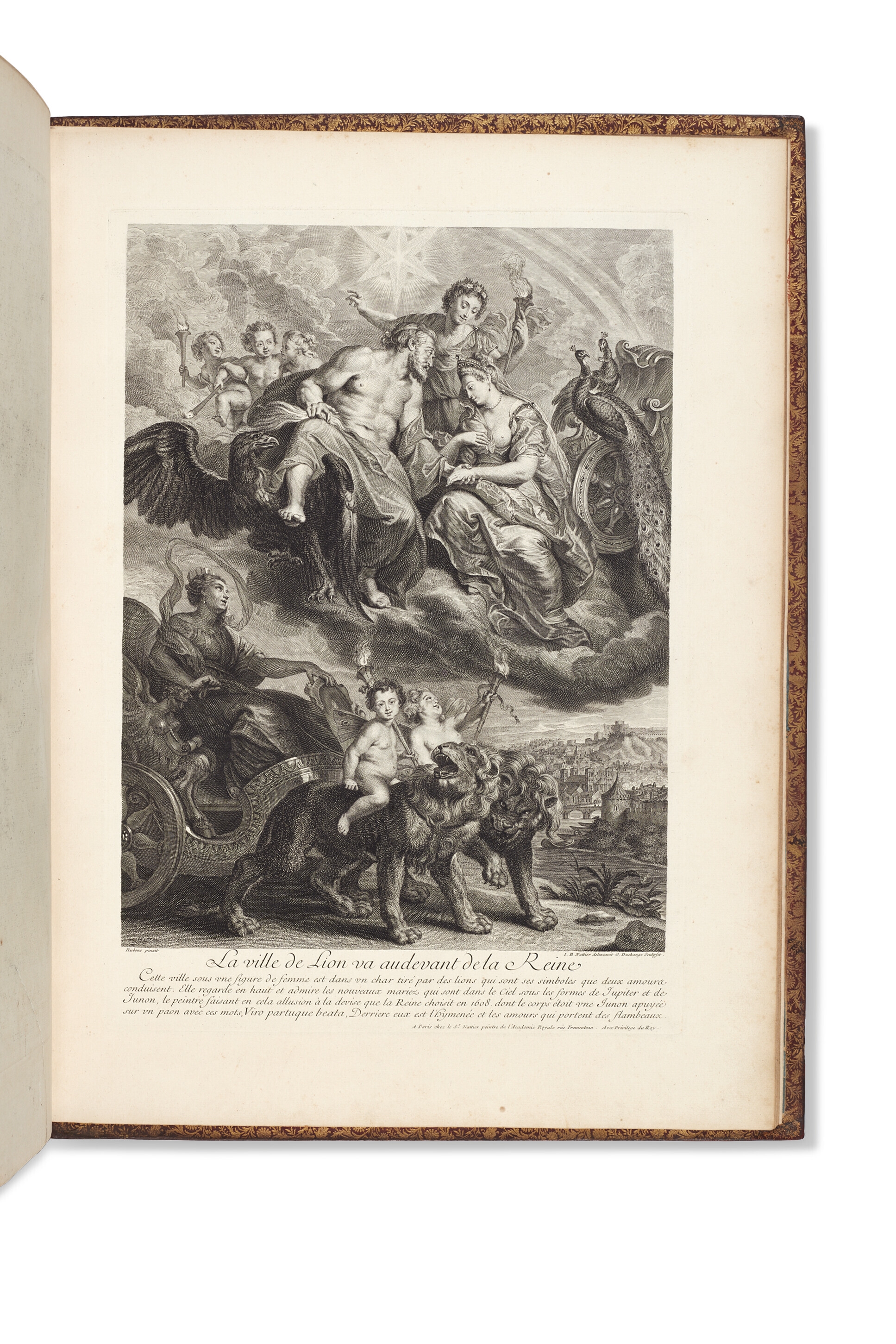 Artwork by Peter Paul Rubens, Claude-Auguste Berey, La Gallerie du Palais du Luxembourg peinte par Rubens, dessinée par les S. Nattier, et gravée par les plus illustres graveurs du temps. Dédiée au Roy., Made of engravings
