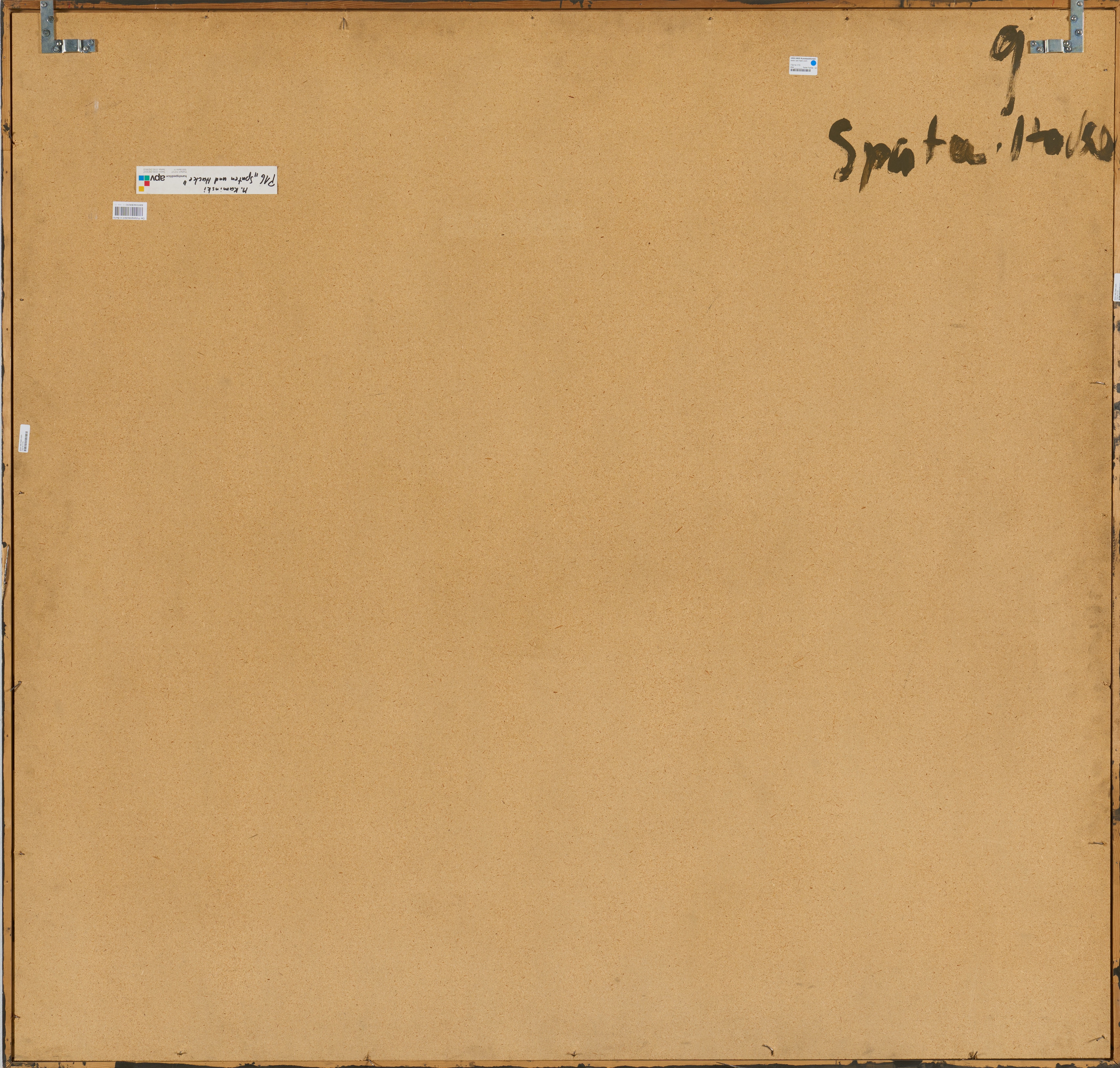 Artwork by Max G. Kaminski, "Spaten - Hacke"., Made of Gouache on paper