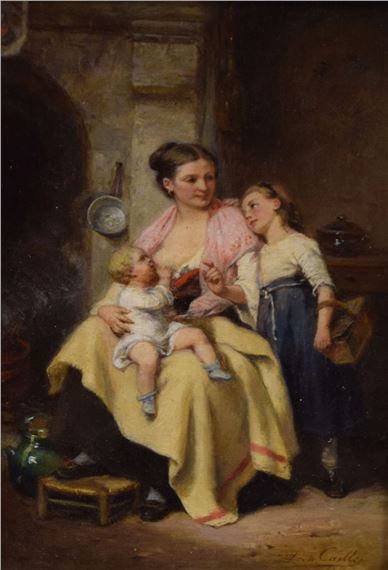 Leon Emile Caille | Mother and children | MutualArt