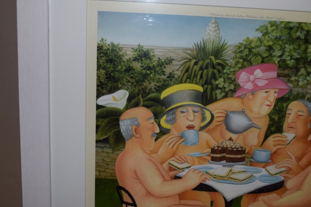 Beryl Cook | 'Tea in the Garden' | MutualArt