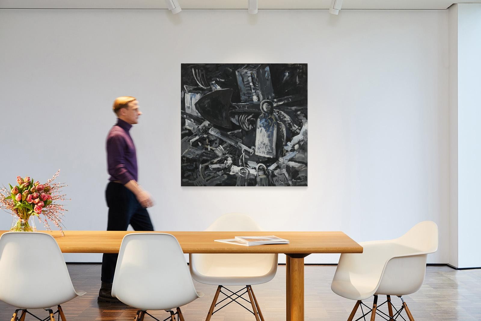 Artwork by Max G. Kaminski, "Spaten - Hacke"., Made of Gouache on paper