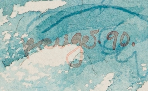 Artwork by Braam Kruger, The Rape of Europa, Made of watercolour on paper