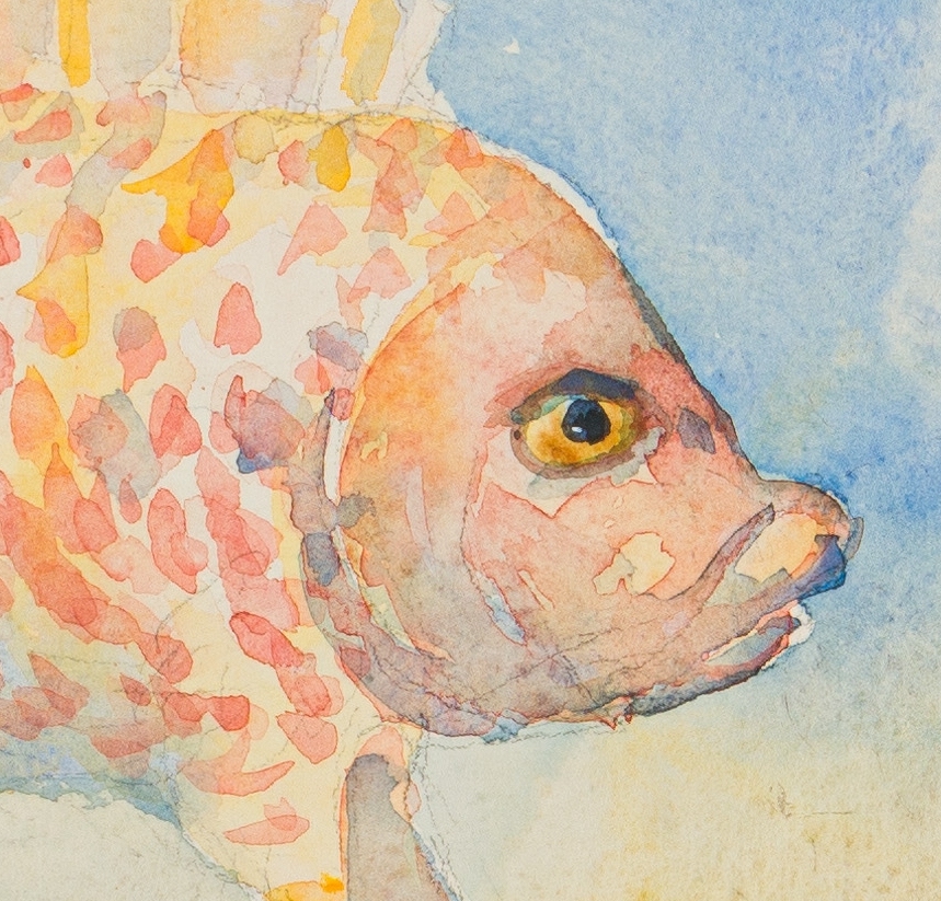 Artwork by Braam Kruger, The Rape of Europa, Made of watercolour on paper