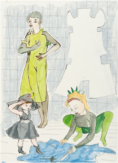 “blue instead of green instead of blue” by Rosa Loy, 2009