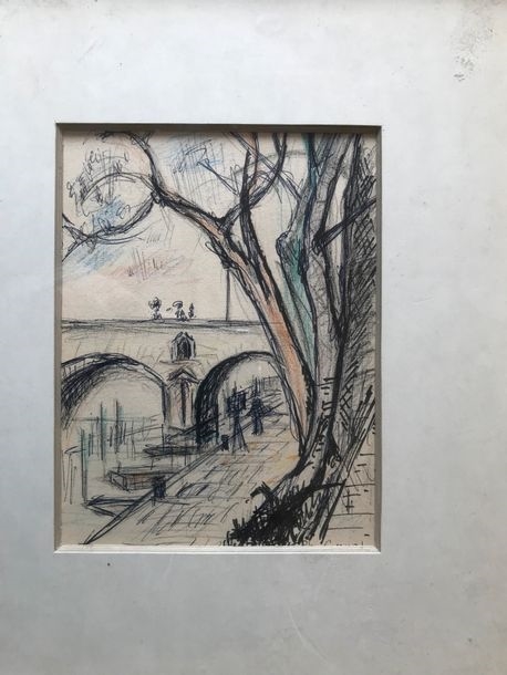 Artwork by Philippe Granat, Philippe GRANAT (XXe siècle) Trois dessins, Made of pencil