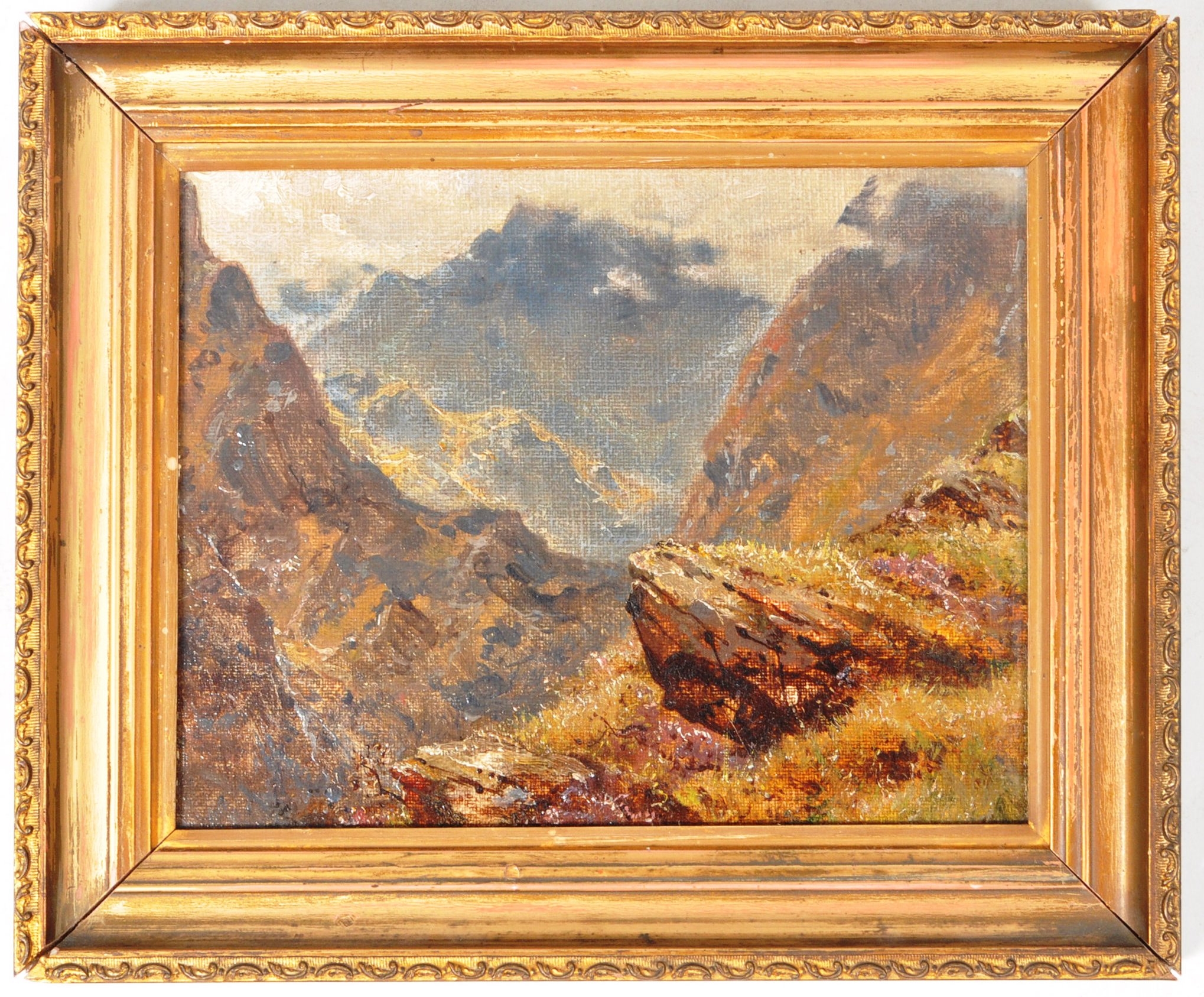 Artwork by Charles Edward Roe, Snowdon, Made of oil on board