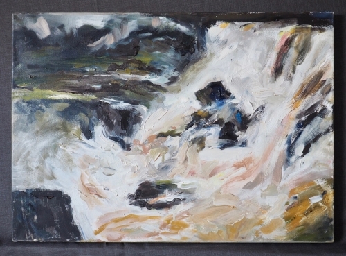 Artwork by Odeurs Rina, Waterval 3, Made of Oil on canvas