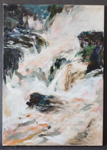 Artwork by Odeurs Rina, Waterval 2, Made of Oil on canvas