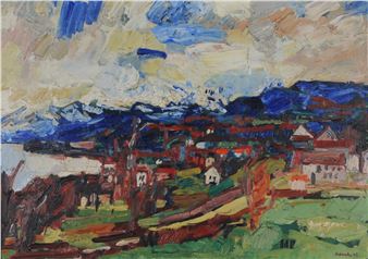 Landschaft im Frühling - Karl Hosch