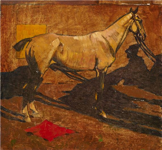 Pferd im Stall by Iwan Edwin Hugentobler