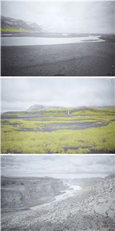 "Skeidarársandur", "Seljalandsfoss" und "Jökulsárgljúfur" - Matthias Muff