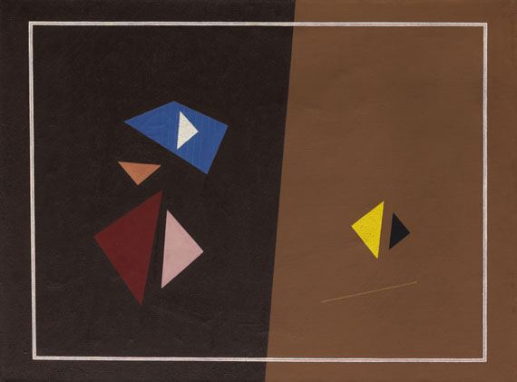 Composition no 141 by Friedrich Vordemberge-Gildewart, 1942-1943