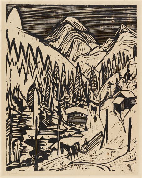 Sertigstraße im Winter