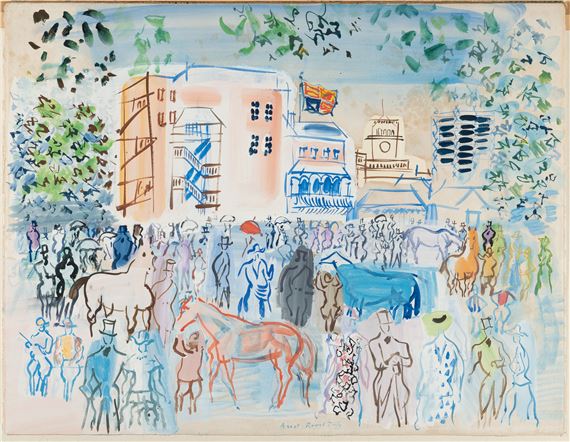 RAOUL DUFY、ASCOT、海外版超希少レゾネ、新品額付 Lot - RAOUL DUFY, French (1877-1953), 
