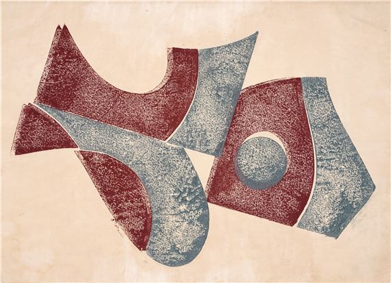 "Im Flug" by Hermann Glöckner, 1971