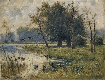 Waldweiher mit Wildenten - Emil Rieck