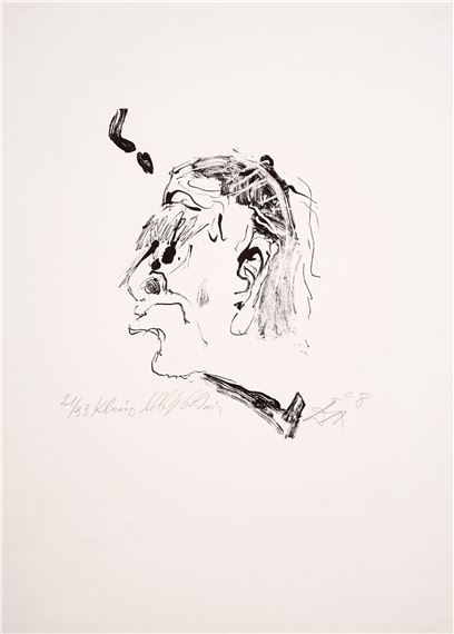 "Kleines Selbstbildnis" by Otto Dix, 1968