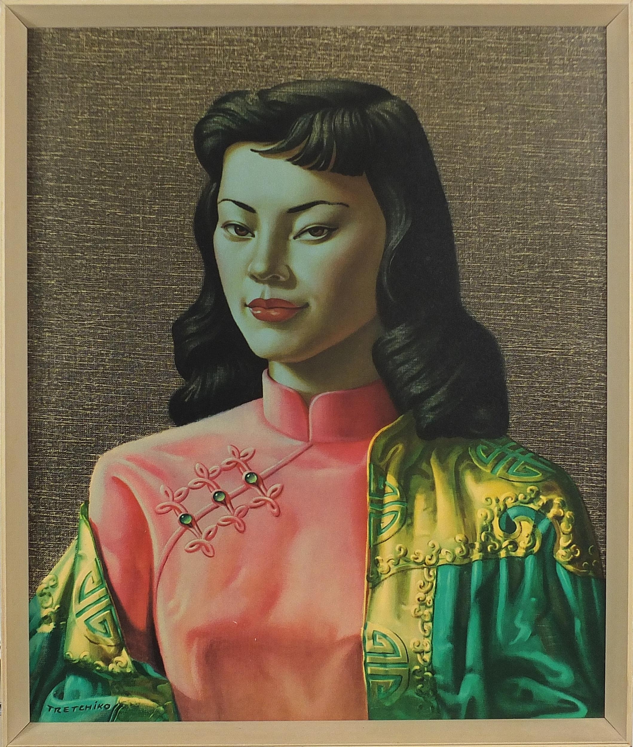 Artwork by Vladimir Tretchikoff, Miss Wong, Made of print in colour
