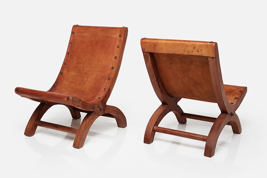 Pair of Butaque chairs, 1960s by Clara Porset, 1960s