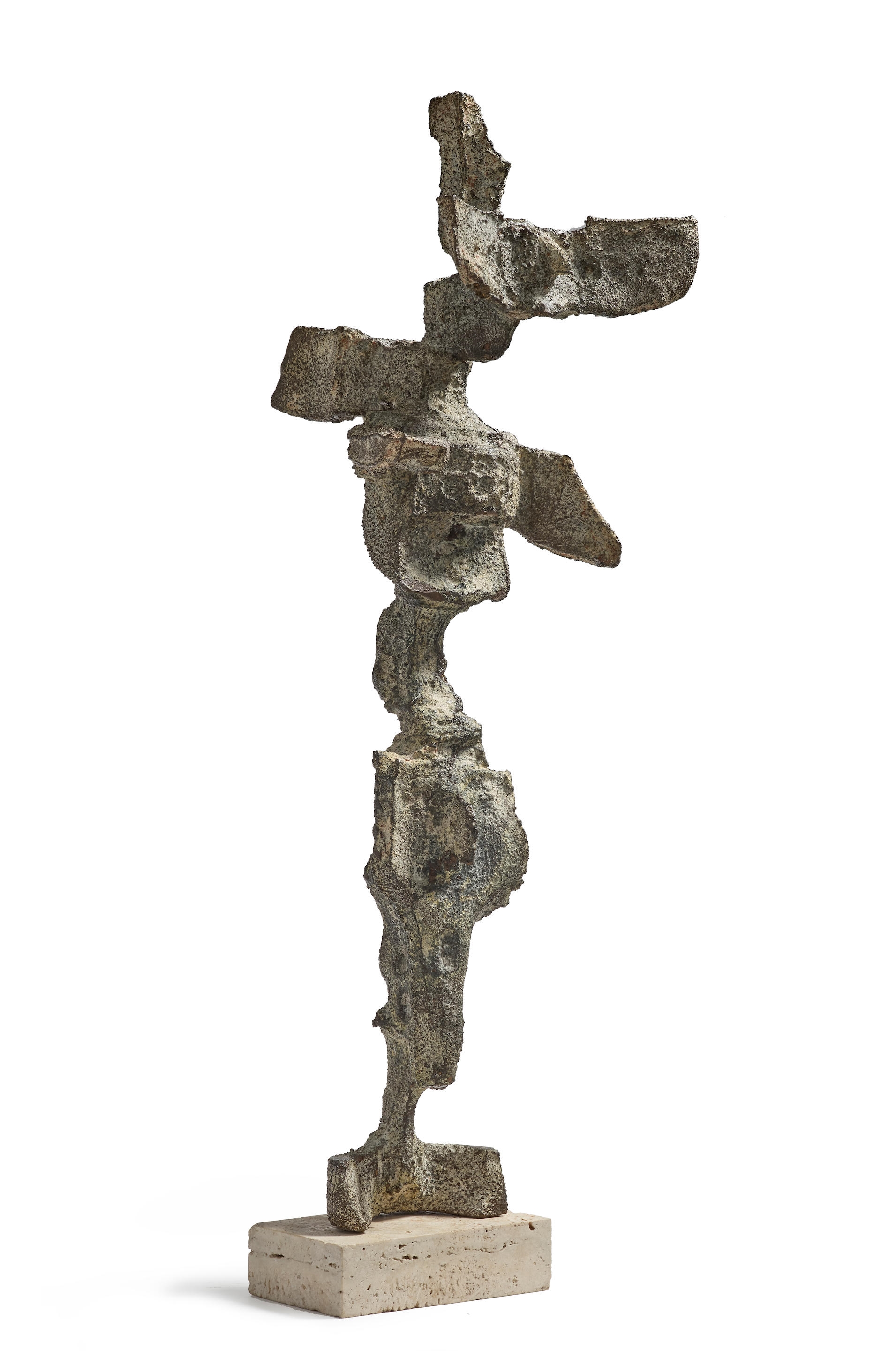 Artwork by Mirko Basaldella, Idolo, Made of bronze on a stone base