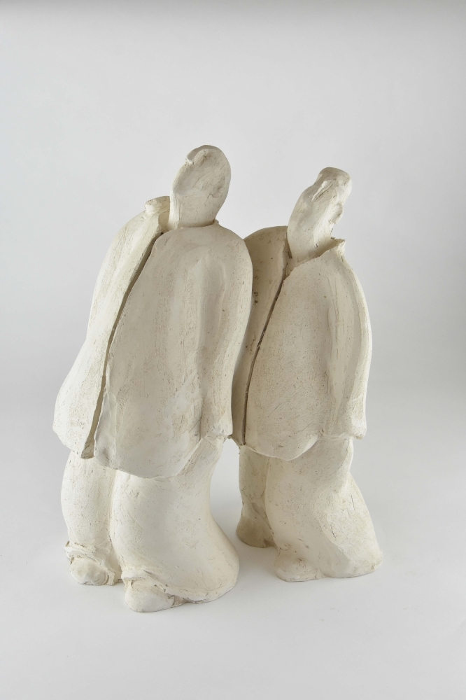 Artwork by Kurt Vangheluwe, De Maankijkers, Made of Ceramic