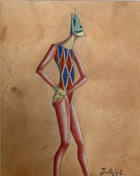 Harlequin by František Tichý, 1952