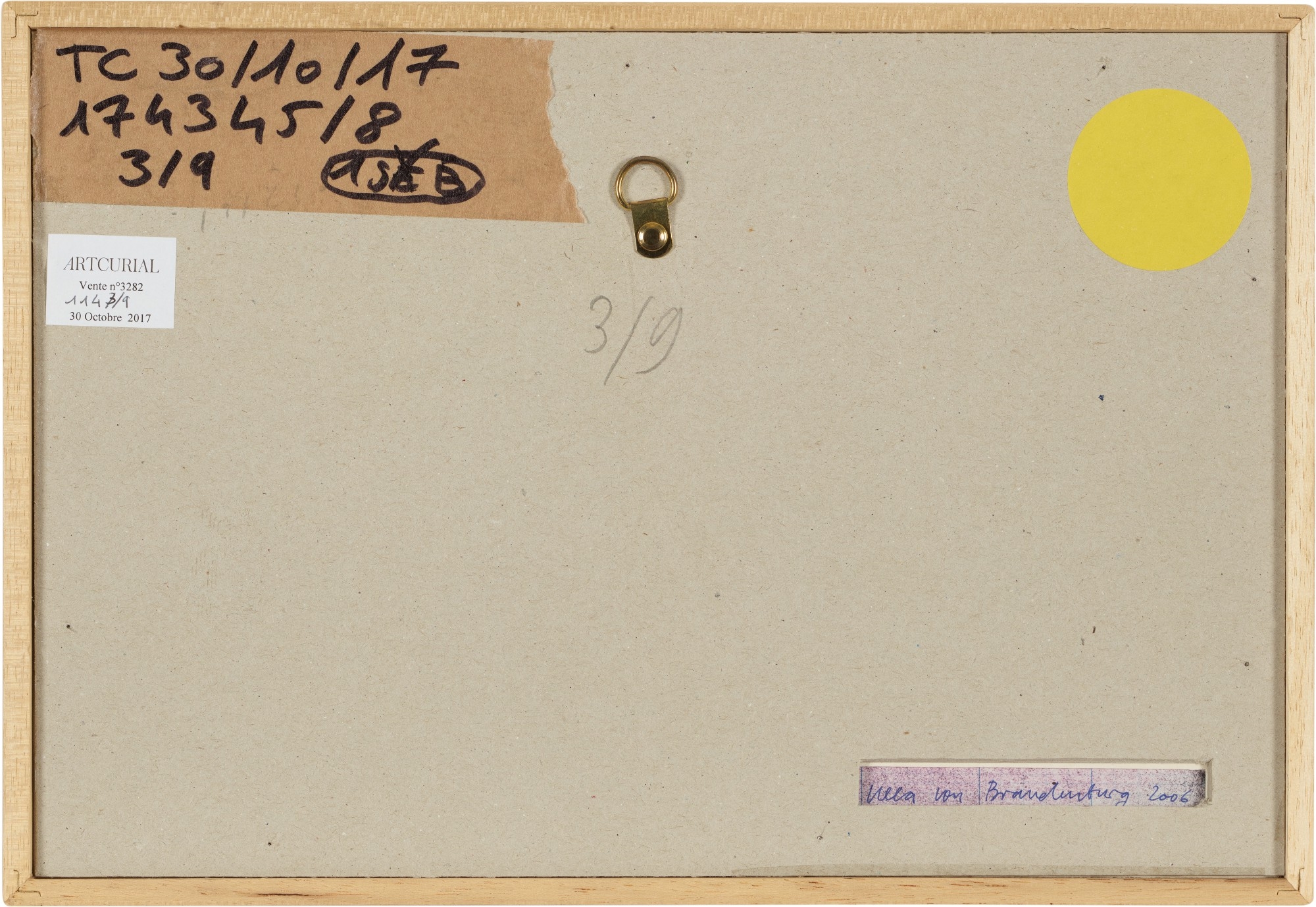 Artwork by Ulla von Brandenburg, Untitled, Made of ink and collage in paper, in 9 parts