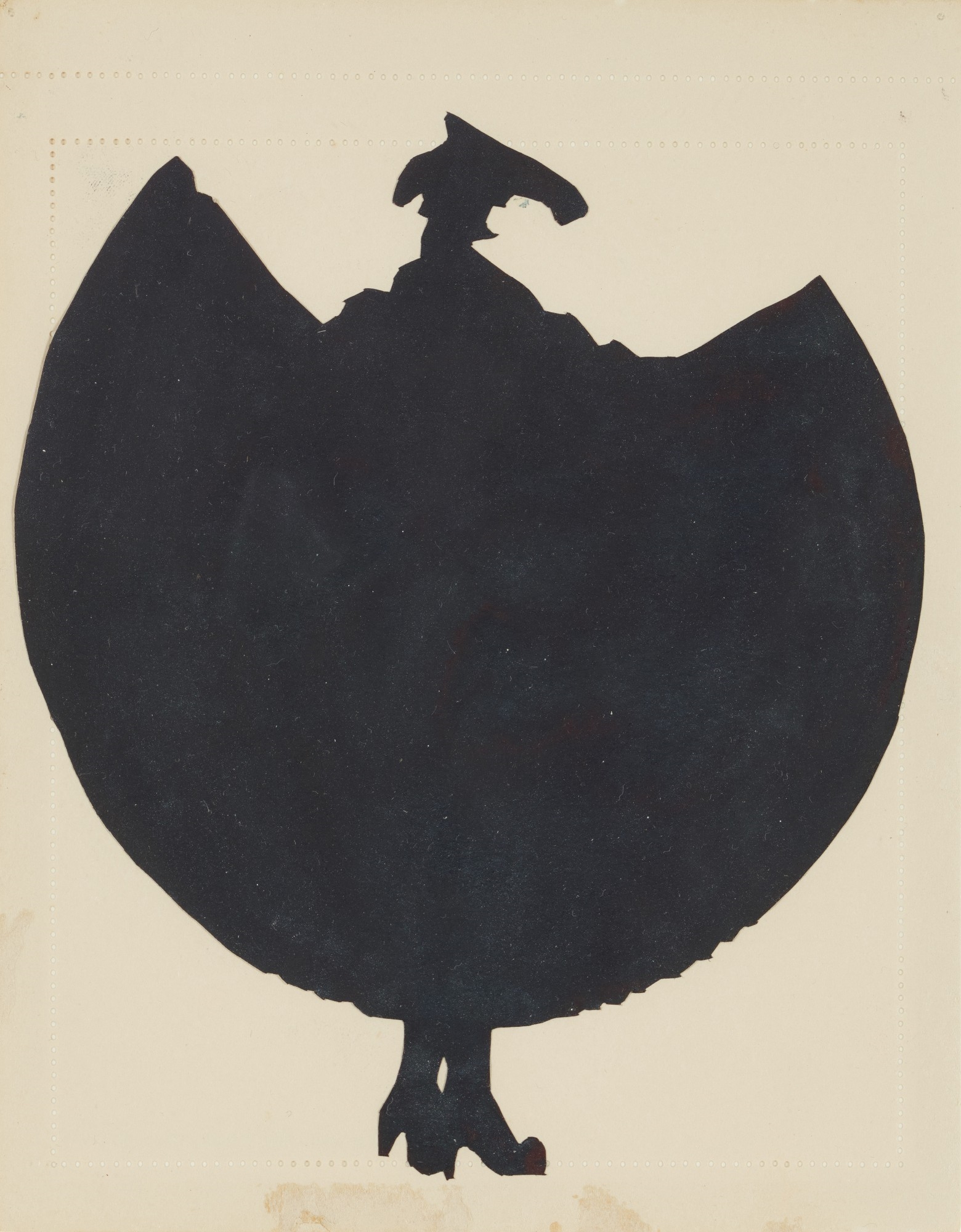 Artwork by Ulla von Brandenburg, Untitled, Made of ink and collage in paper, in 9 parts