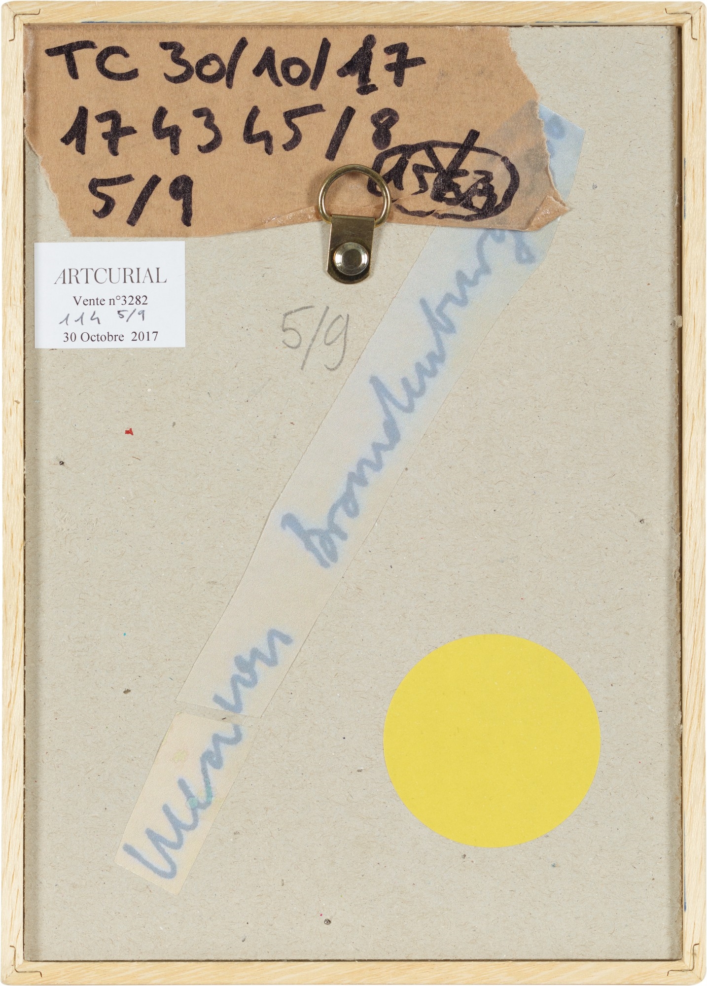 Artwork by Ulla von Brandenburg, Untitled, Made of ink and collage in paper, in 9 parts