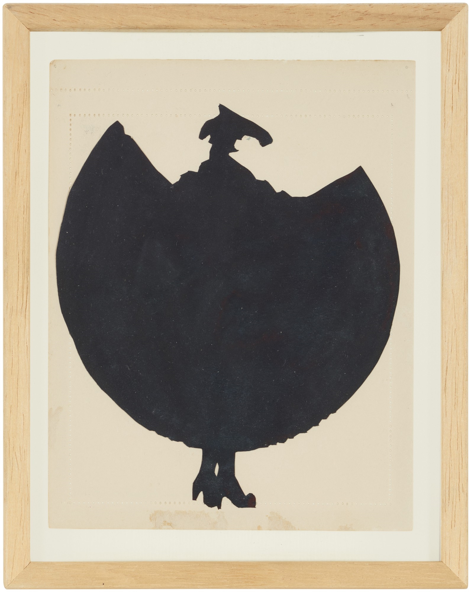 Artwork by Ulla von Brandenburg, Untitled, Made of ink and collage in paper, in 9 parts