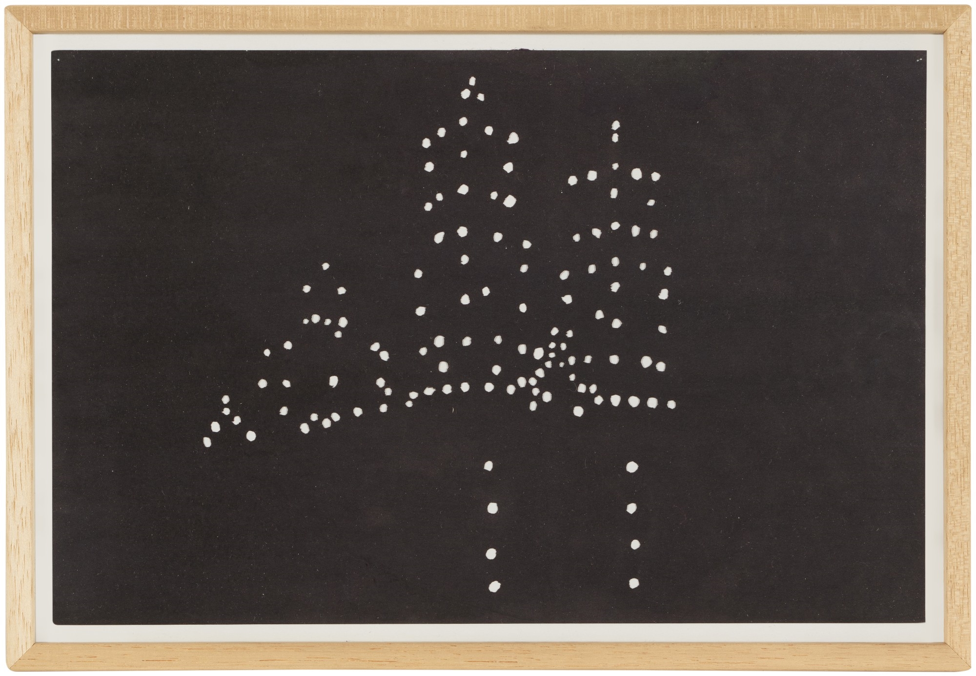 Artwork by Ulla von Brandenburg, Untitled, Made of ink and collage in paper, in 9 parts