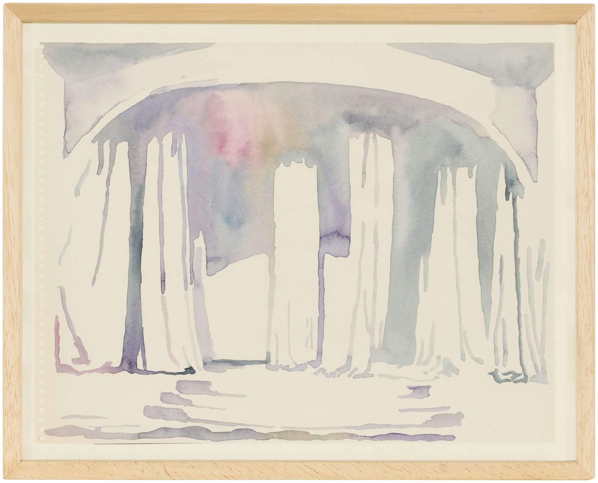 Artwork by Ulla von Brandenburg, Untitled, Made of ink and collage in paper, in 9 parts