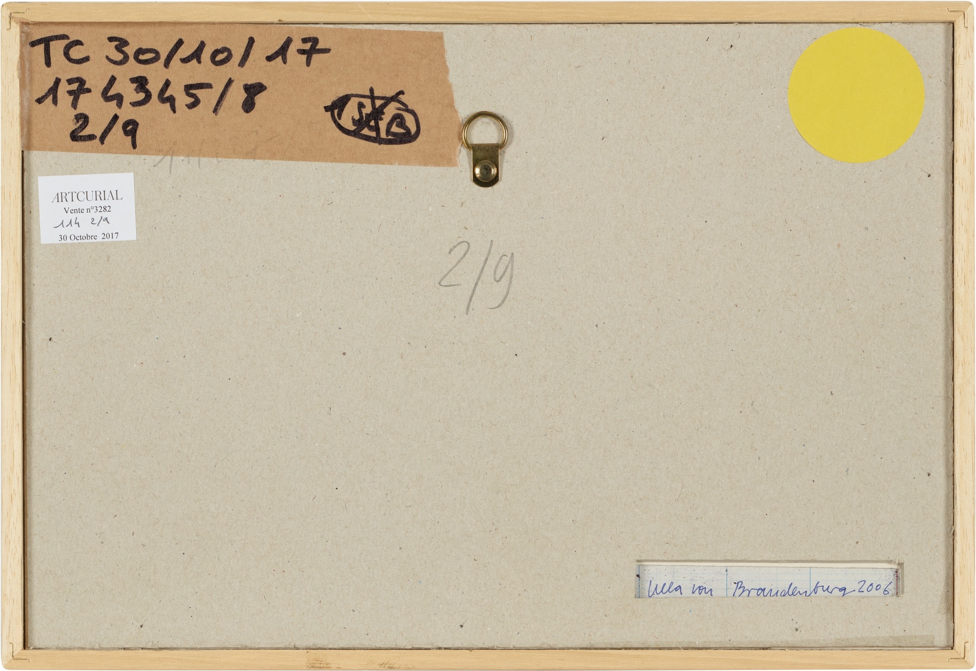 Artwork by Ulla von Brandenburg, Untitled, Made of ink and collage in paper, in 9 parts