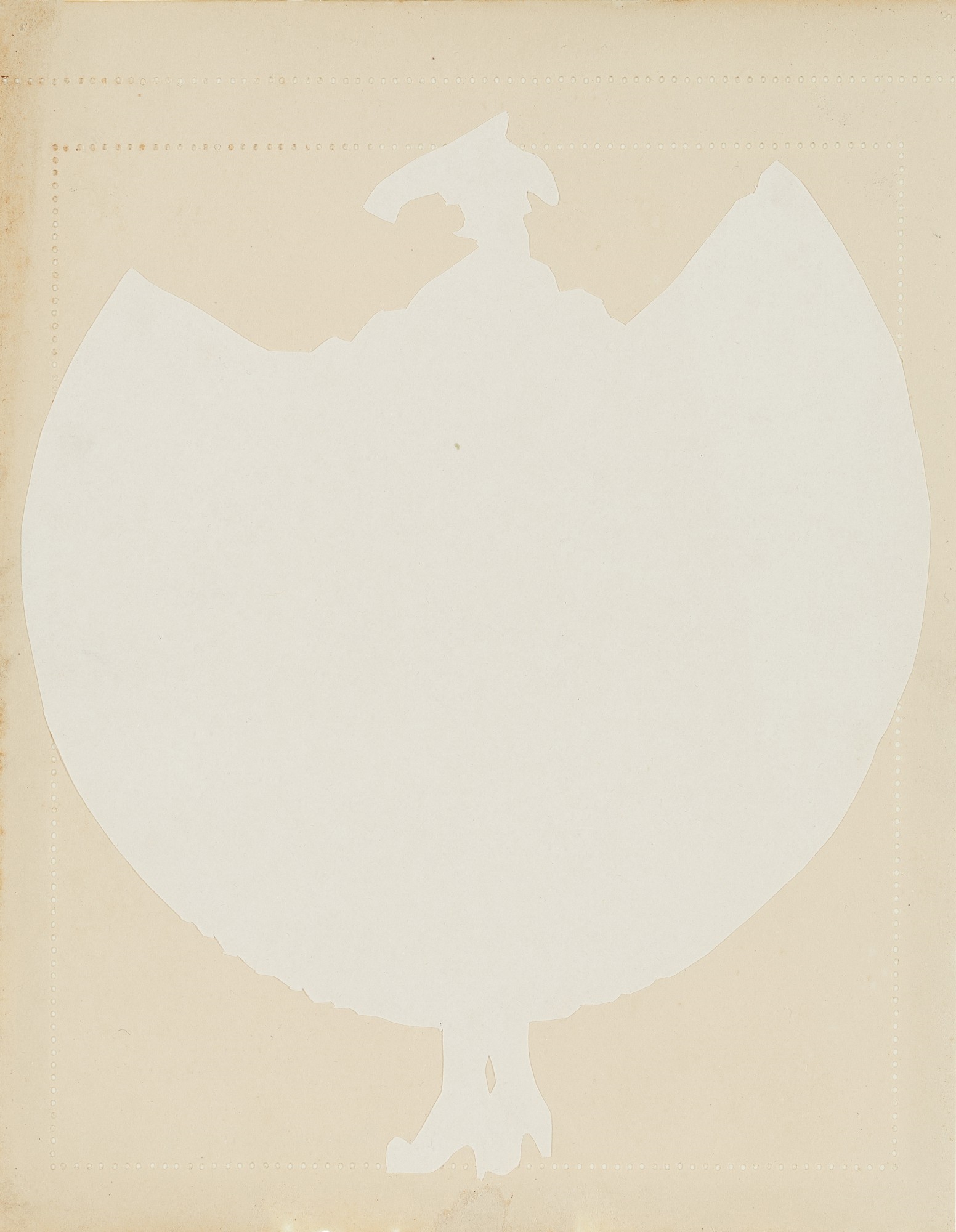 Artwork by Ulla von Brandenburg, Untitled, Made of ink and collage in paper, in 9 parts