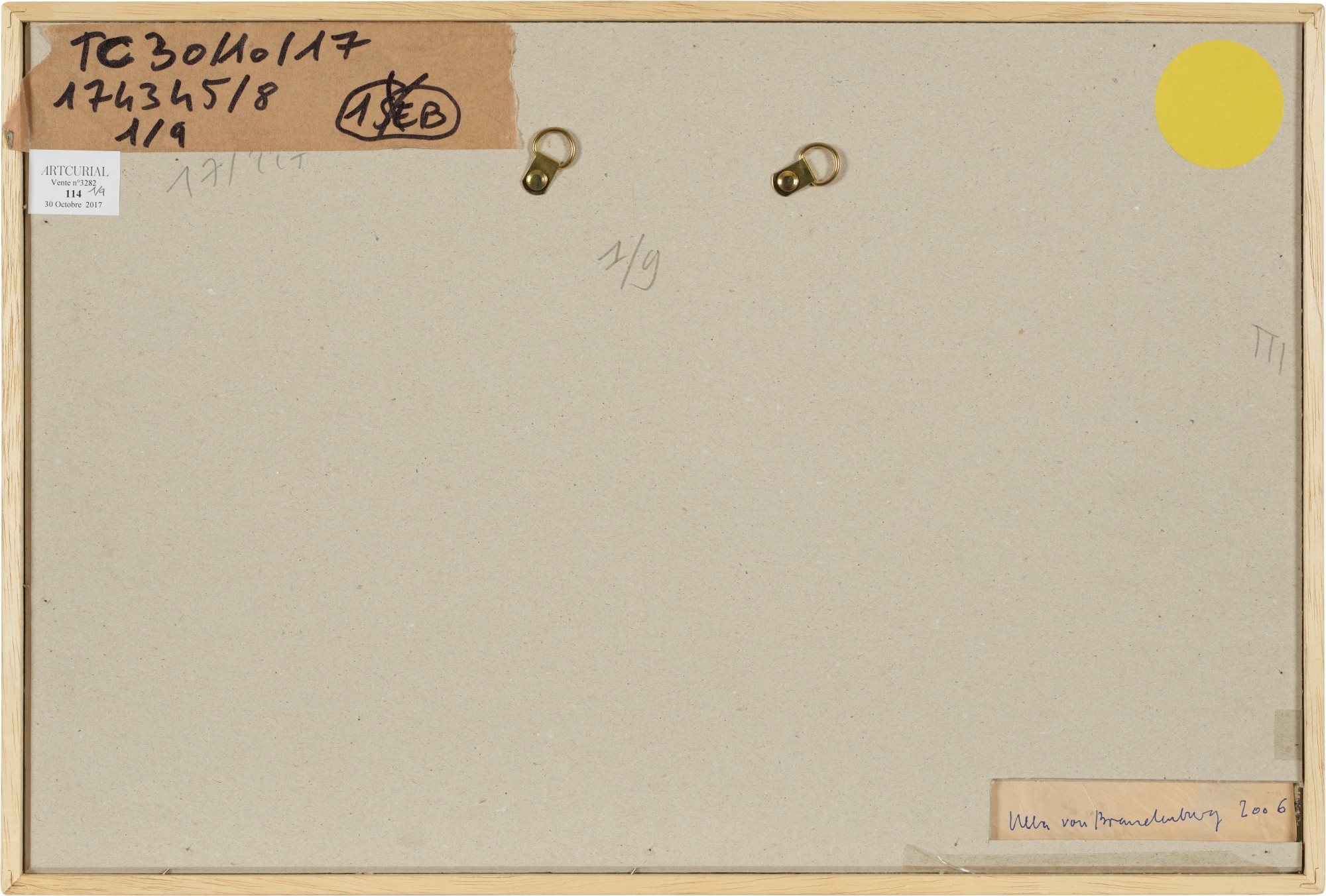 Artwork by Ulla von Brandenburg, Untitled, Made of ink and collage in paper, in 9 parts