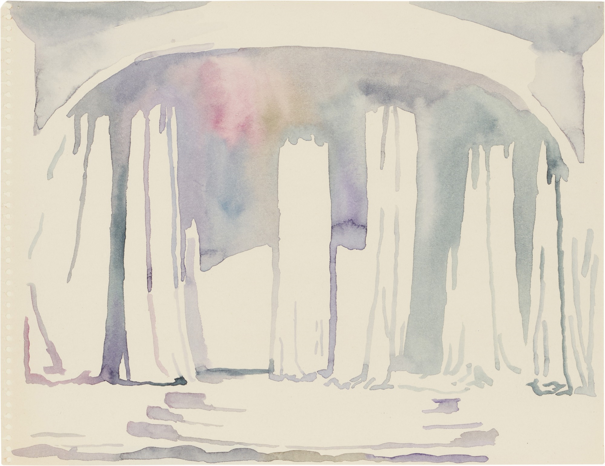 Artwork by Ulla von Brandenburg, Untitled, Made of ink and collage in paper, in 9 parts