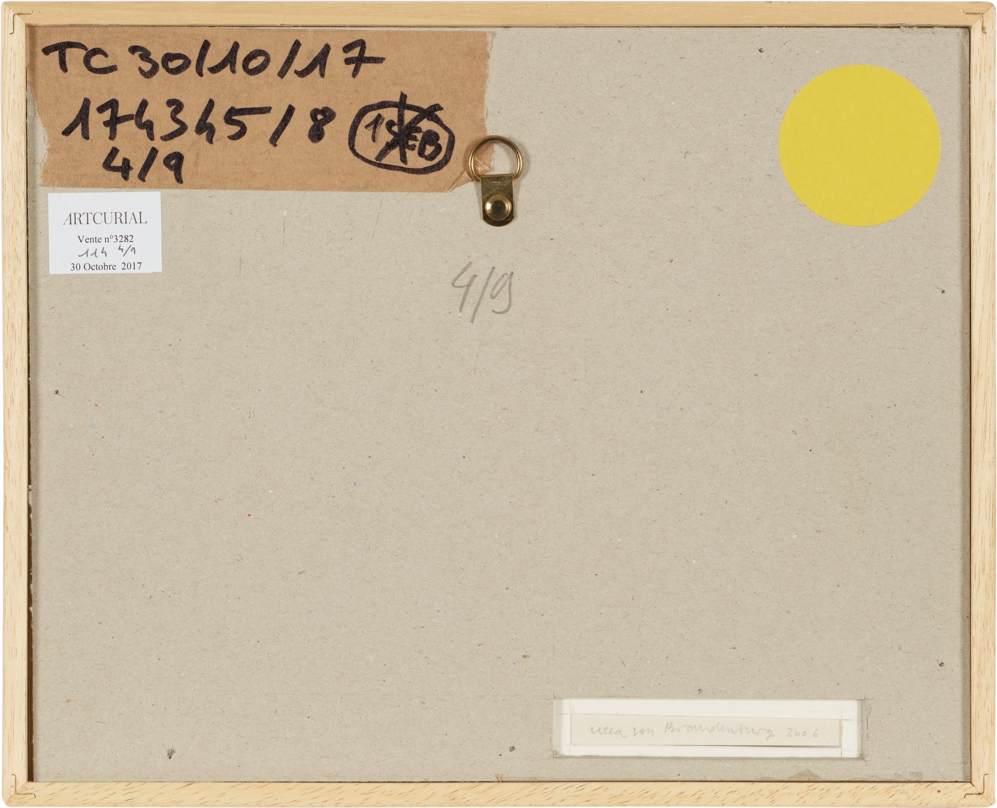 Artwork by Ulla von Brandenburg, Untitled, Made of ink and collage in paper, in 9 parts