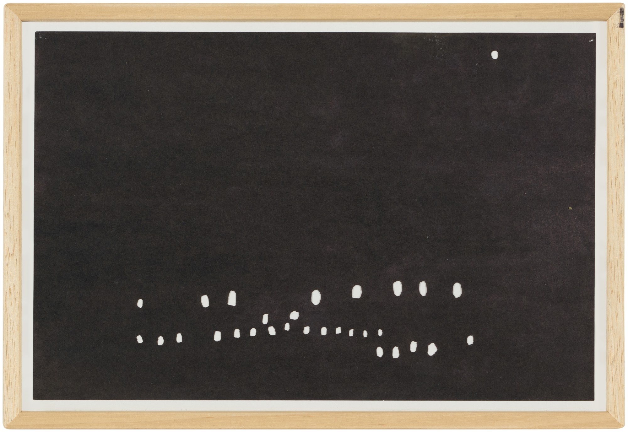 Artwork by Ulla von Brandenburg, Untitled, Made of ink and collage in paper, in 9 parts