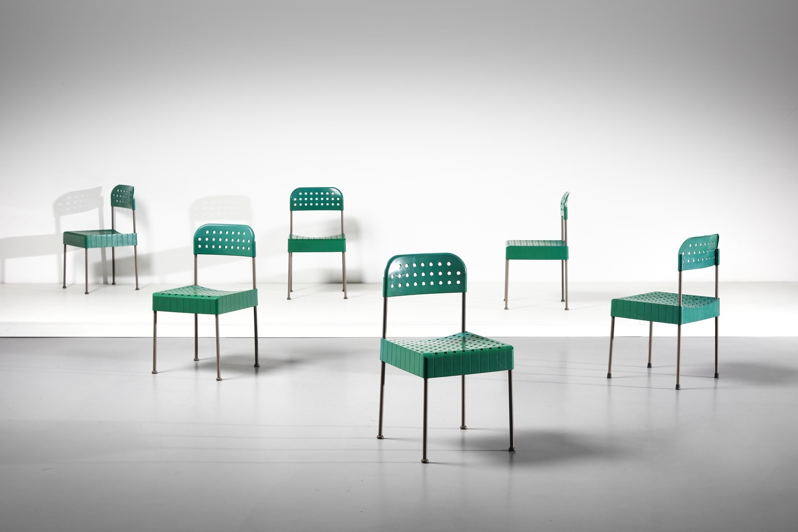 Enzo Mari | Eight BOX chairs for Anonima Castelli (BO) (2011