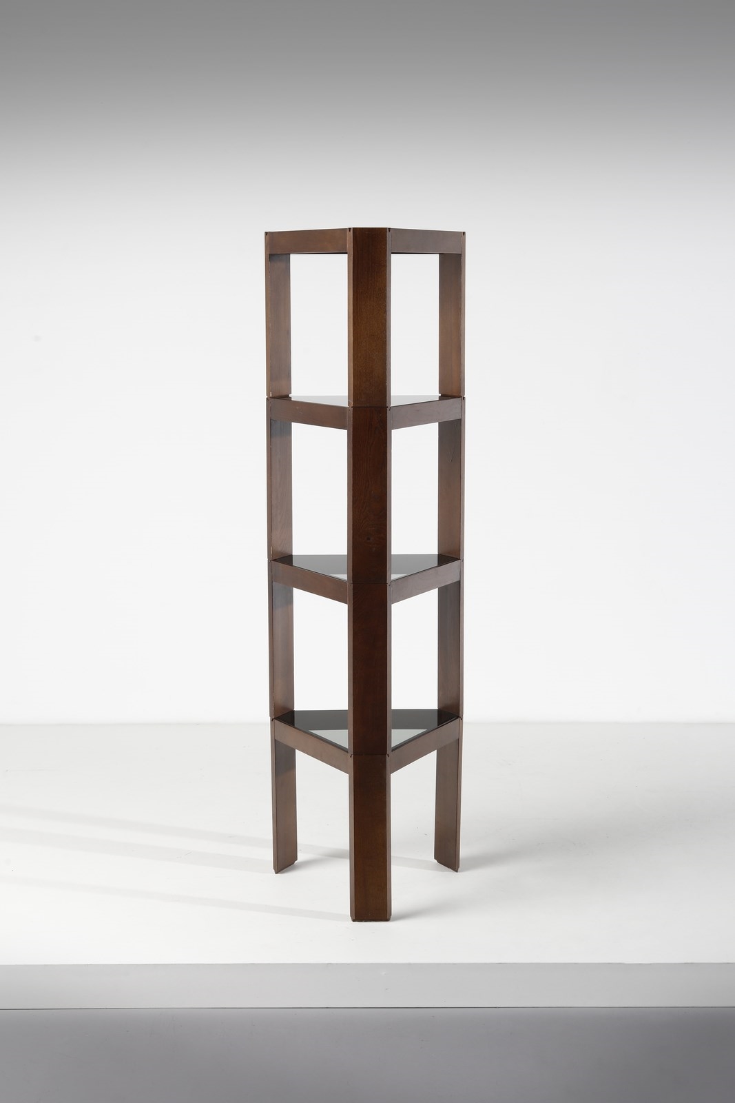 Artwork by Carlo Cerbaro, Four Tony Tre coffee tables for Porada Arredi, Made of Glass and wood