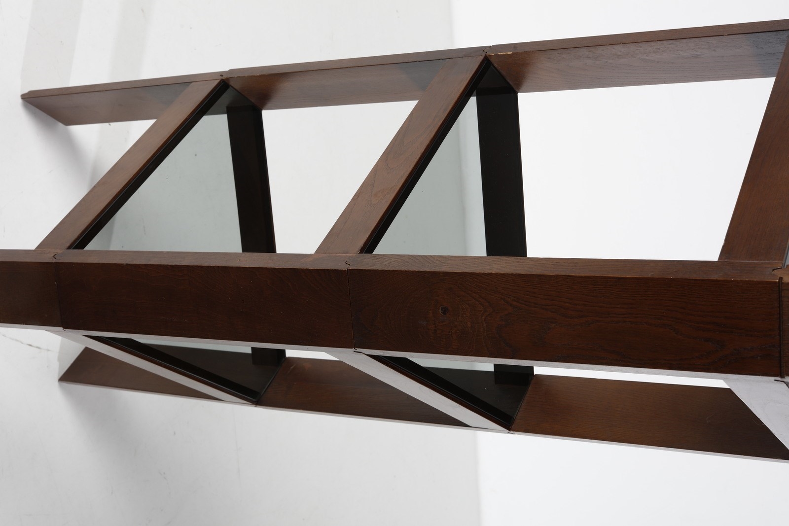 Artwork by Carlo Cerbaro, Four Tony Tre coffee tables for Porada Arredi, Made of Glass and wood