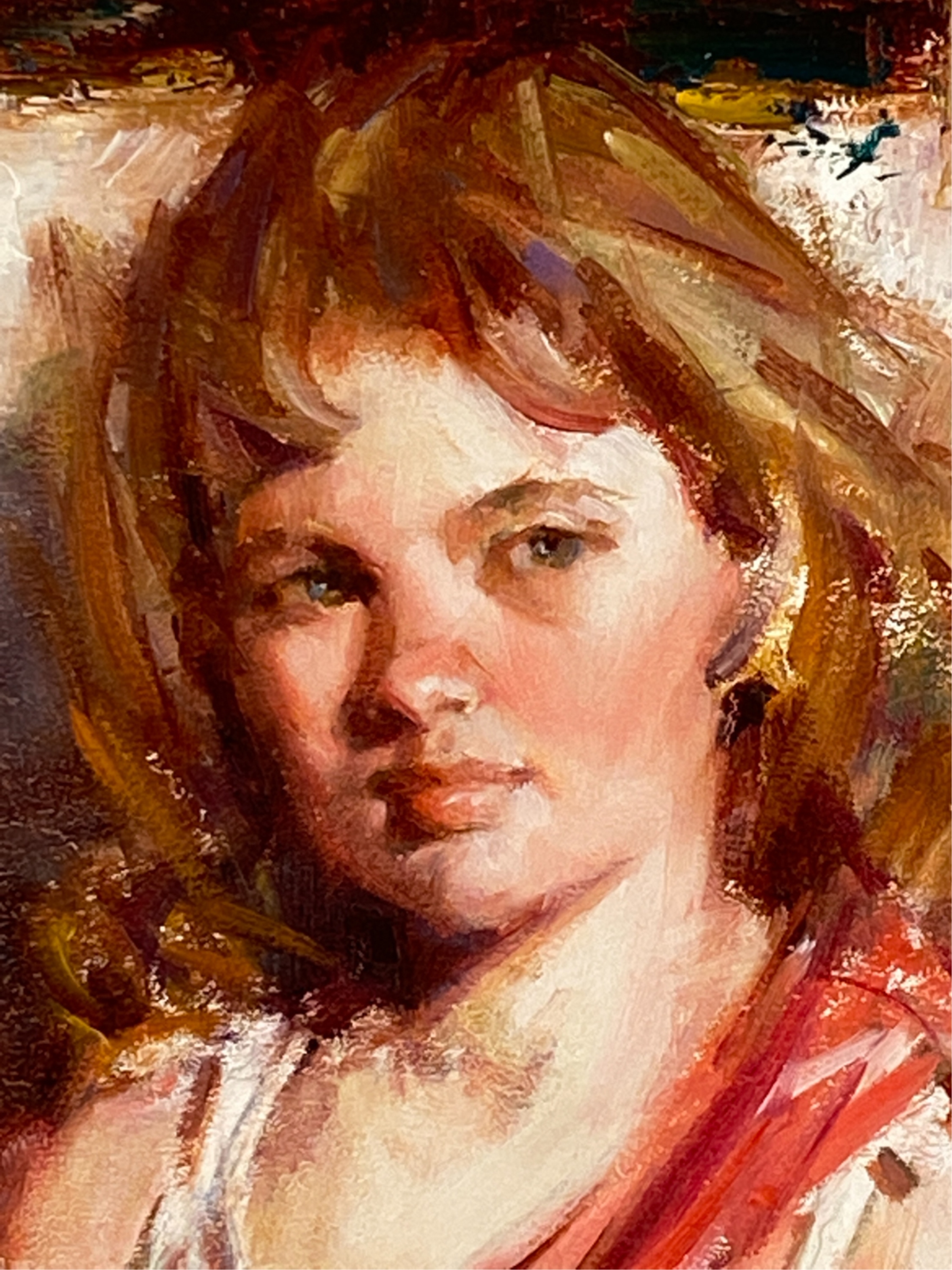 Artwork by Kevin Beilfuss, Portrait of a Girl., Made of Oil on panel
