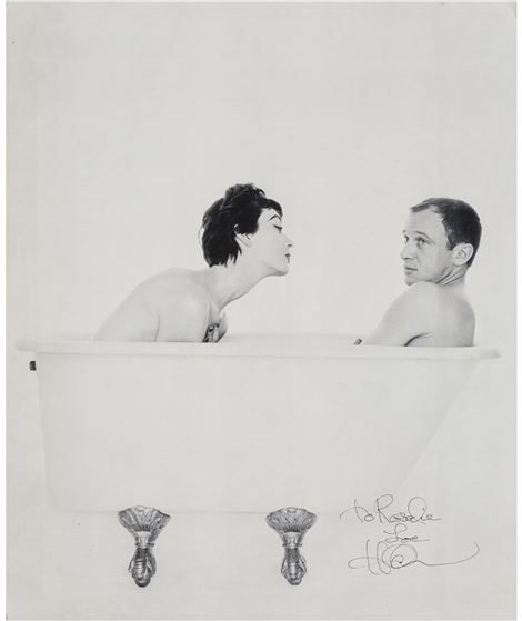 Bill and Dovima in the Bathtub, for Corday by William Helburn, 1958
