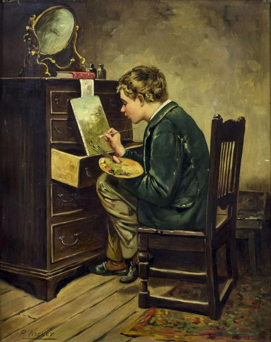 R. Nedley | A Young Artist | MutualArt